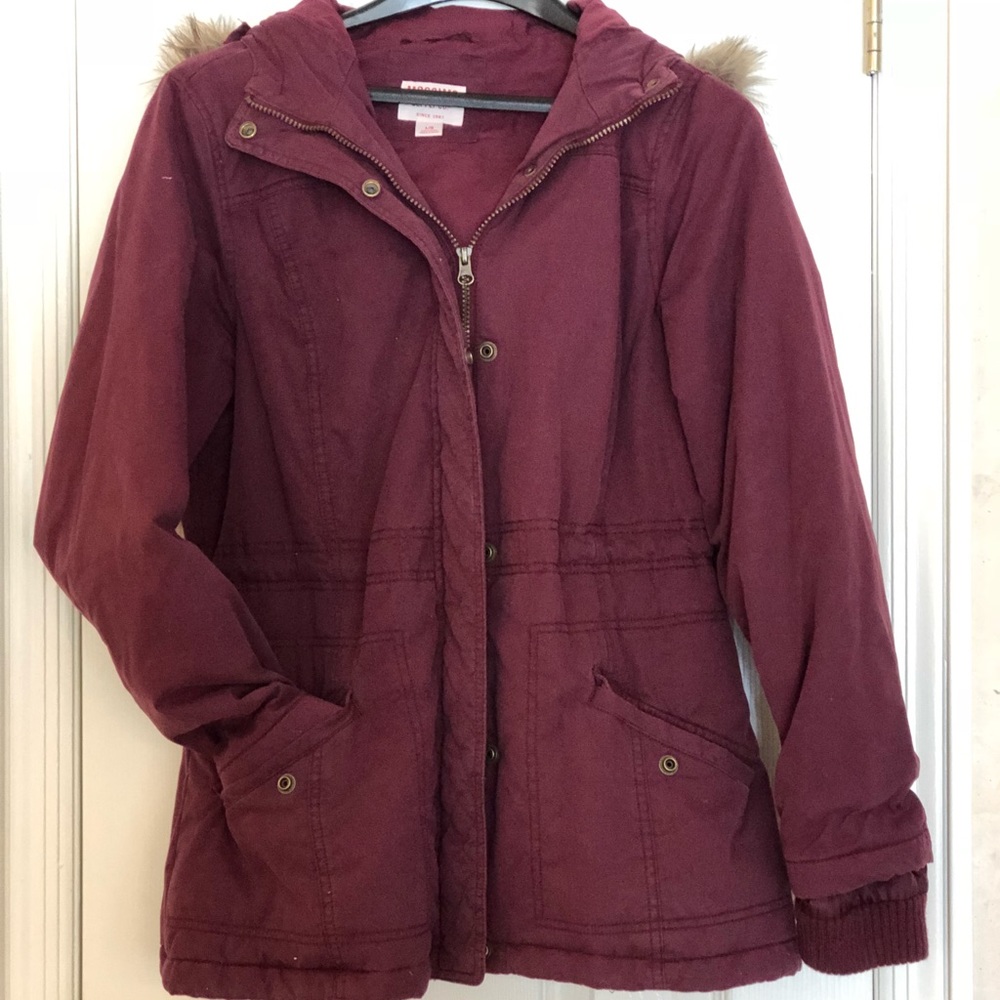 Light Winter/Fall Maroon Jacket Worn A Few Times - image 1